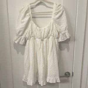 Buddy Love white lace mini dress size large